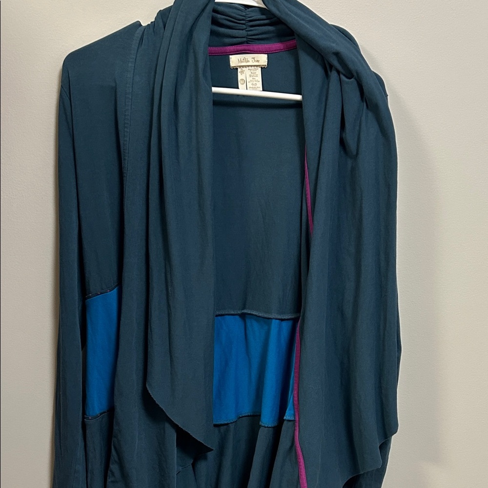 Matilda Jane Gray Cardigan with Pink Trim